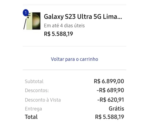 Imagem na descrição da promoção