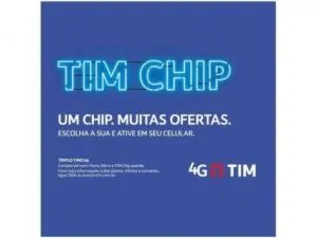 Tim Chip 4g  Sem Frete*- R$5