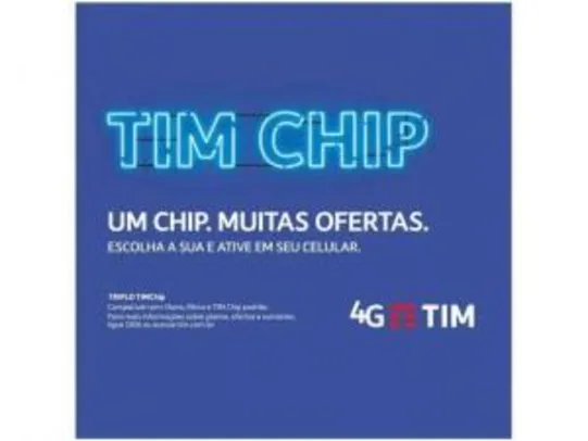 Tim Chip 4g  Sem Frete*- R$5