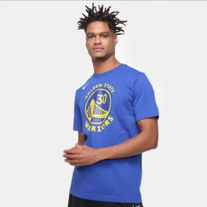 Camiseta NBA Golden State Warriors Nike Stephen Curry Masculina - Azul | R$114