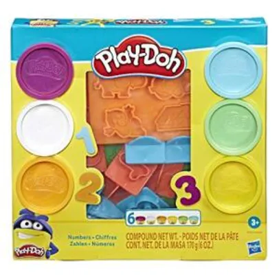 Conjunto Massinha Play Doh Números - Kit ferramentas carimbos de números | R$ 21