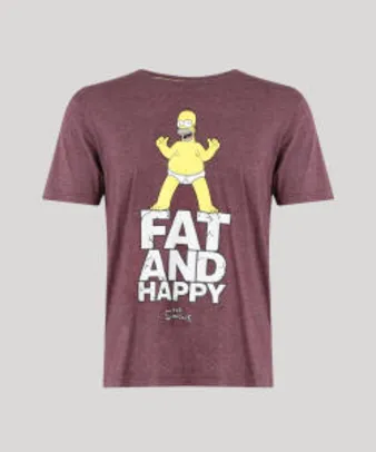 Camiseta Masculina Homer Simpson - R$27