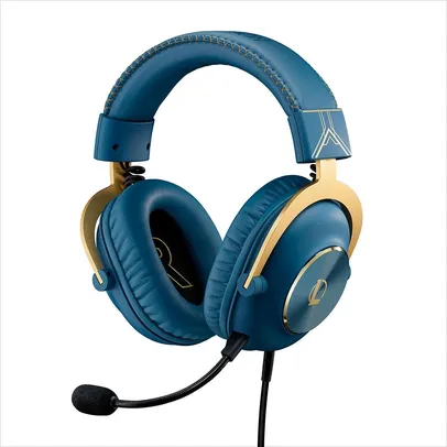 [APP] Headset Gamer Logitech G PRO X Blue Voice Edição League of Legends, DTS 7.1, Microfone Remov