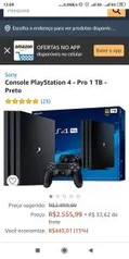 Console PlayStation 4 - Pro 1 TB - Preto - R$2555