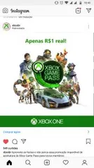 Xbox games por 1 real assinatura para novos assinantes ,por 30 dias