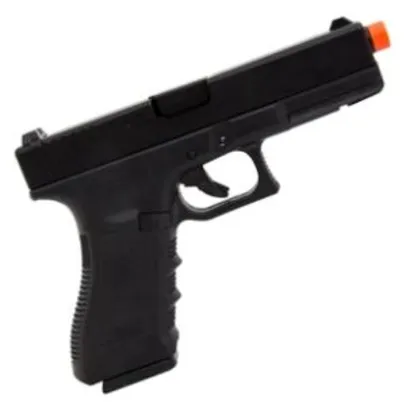 Pistola de Airsoft a Gás GBB Green Gas Glock R17 Black c/ Blowback - R$629