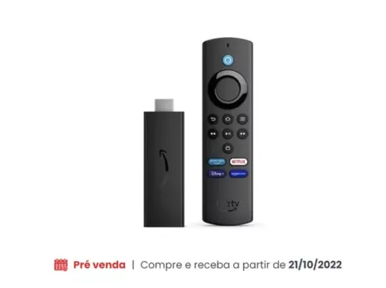 Amazon Fire TV Stick Lite (2ª Geração) Full HD, com Controle Remoto por Voz com Alexa, Preto - B091G