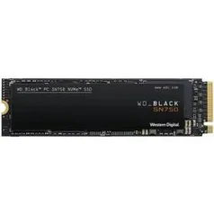 SSD WD Black SN750, 500GB, M.2, NVMe, Leitura 3470MB/s, Gravação 2600MB/s - R$504