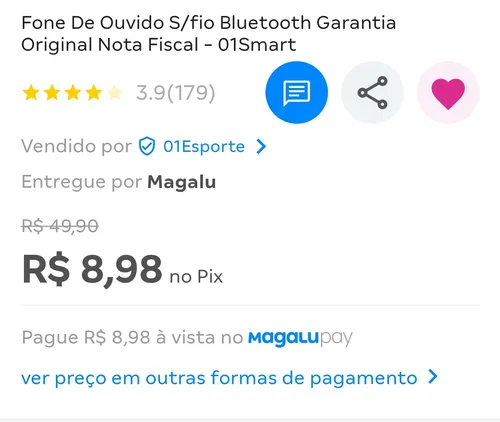 Imagem na descrição da promoção