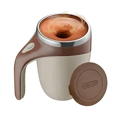 Tampa Copo de café de agitação magnética automática de aço inoxidável elétrico Copo de café de mistura automática para café Leite Cacau Chocolate q
