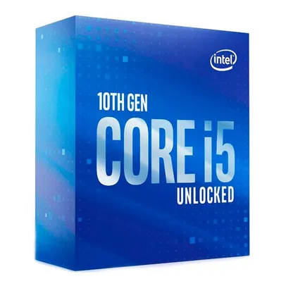 Processador Intel Core i5 10600KF 4.1GHz (4.8GHz Turbo), 10ª Geração, LGA 1200 | R$1089