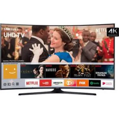 Smart TV LED 55" UHD 4K Curva Samsung 55MU6300 com HDR Premium, Tizen, Steam Link - R$ 2790