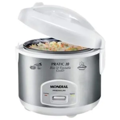 [CASAS BAHIA] Panela Elétrica Mondial Pratic 10 Rice & Vegetable Cooker PE-16 - Branca - R$ 79,92 com o cupom LIQUIDA