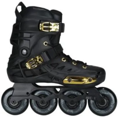 Patins Oxer Darkness Gold Freestyle In Line ABEC 7 - Base de alumínio