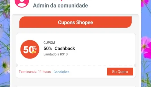 Imagem na descrição da promoção