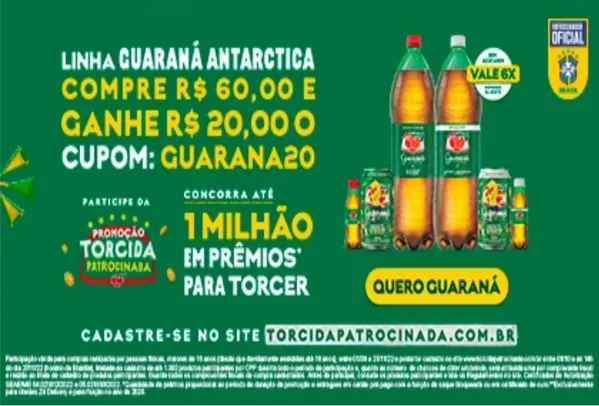 Guaraná Antártica 1,5L - Cupom Sam's Club