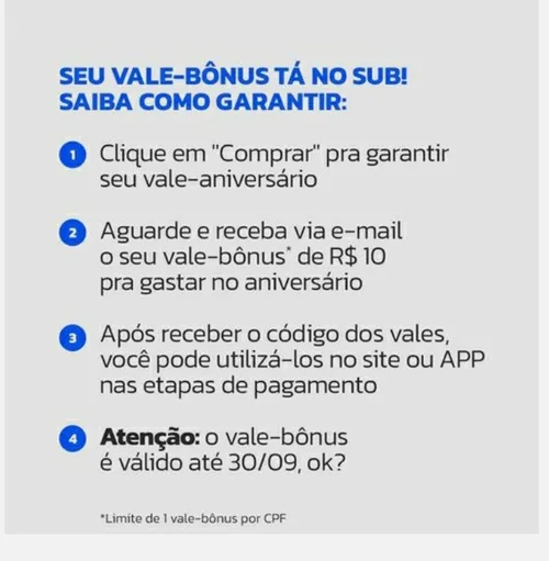 Imagem na descrição da promoção