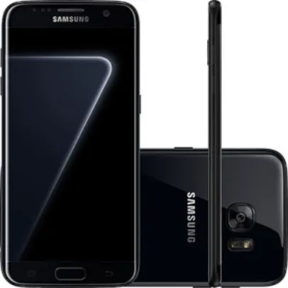 Smartphone Samsung Galaxy S7 Edge Android 6.0 Tela 5.5" 128GB 4G Câmera 12MP - Black Piano- R$3059