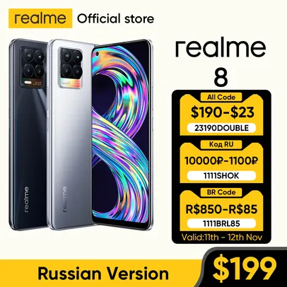 Smartphone Realme 8 - 6GB + 128GB