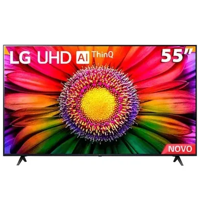 Smart TV 55" LG 4K UHD ThinQ AI 55UR8750PSA HDR, Bluetooth, Alexa, Google Assistente, Airplay 2