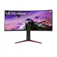 Monitor Gamer LG Ultragear LG 34 Curvo LED WQHD, UltraWide, 160Hz, 1ms, DisplayPort e HDMI, AMD FreeSync Premium, HDR10, 99% sRGB - 34GP63A-B