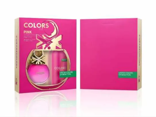 Kit Benetton Colors Pink Perfume 80 ml + Desodorante 150 ml