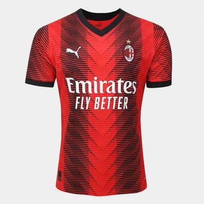 Camisa AC Milan Home 23/24 s/n° Torcedor Puma Masculina