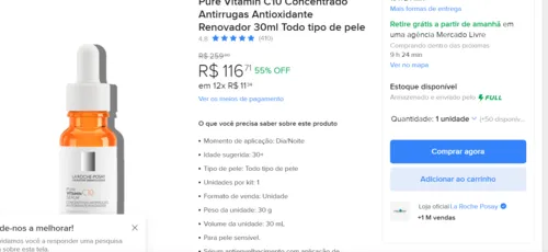 Imagem na descrição da promoção