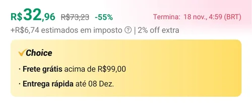 Imagem na descrição da promoção