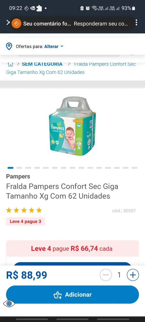 Imagem na descrição da promoção