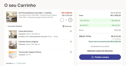 Imagem na descrição da promoção