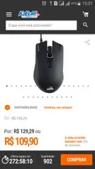 Mouse Gamer Corsair 6000DPI RGB 6 Botões Preto Harpoon - CH-9301011 - R$110