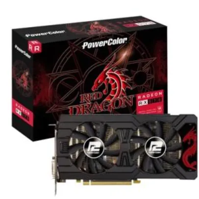 Placa de Vídeo VGA PowerColor AMD Radeon RX 570 Red Dragon 4GB, GDDR5, 256 Bits - AXRX 570 4GBD5-3DHD/OC
