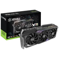 Placa de Vídeo INNO3D NVIDIA GeForce RTX 4090 ICHILL X3, 24GB, GDDR6X, DLSS, Ray Tracing, C40903-246XX-1833VA47