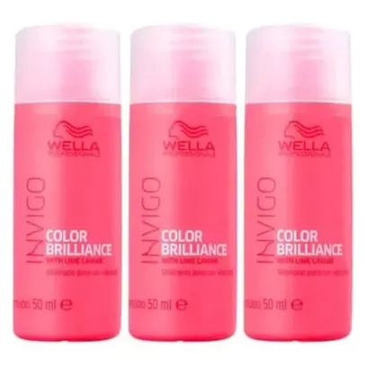 Wella Professionals Invigo Color Brilliance Kit com Três Shampoos Travel Size