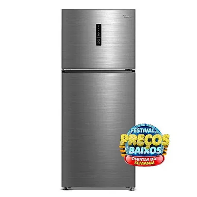 Refrigerador Frost Free 411 Litros Inox Midea MD-RT580MTA 220V