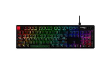 Teclado Mecânico Gamer HyperX Alloy Origins PBT, RGB, Switch Blue, ABNT2