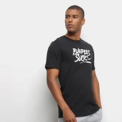 Camiseta Nike Dri-Fit Humor Burpees Masculina - Preto | R$70