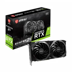 Placa de Vídeo MSI NVIDIA GeForce RTX 3070 VENTUS 2X OC, LHR, 8GB, GDDR6, DLSS, Ray Tracing, 912-V39