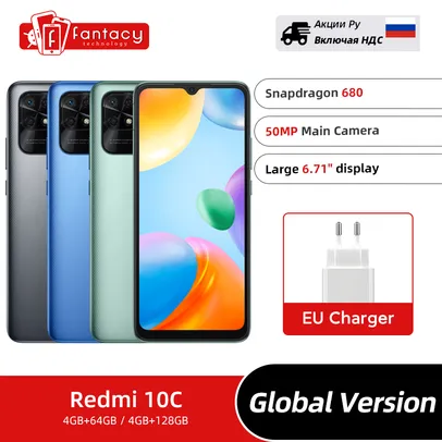 Smartphone Global Versão Xiaomi Redmi 10C