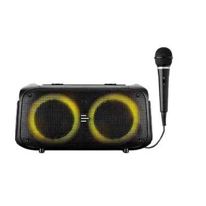 Caixa de Som Pulse PULSEBOX 2 DOUBLE 6.5" pol LED/BT/Usb-700W - 1 Mic SP513