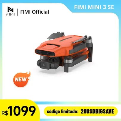 [Fora do Remessa/R$819 Moedas App] Drone Xiaomi Fimi Mini 3 SE 4K