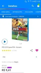 Pes 2018 PS4 mídia física original