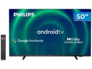 Smart TV 50” 4K UHD D-LED Philips 50PUG7406/78 - Android Wi-Fi Bluetooth Google Assistente