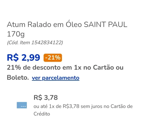 Imagem na descrição da promoção