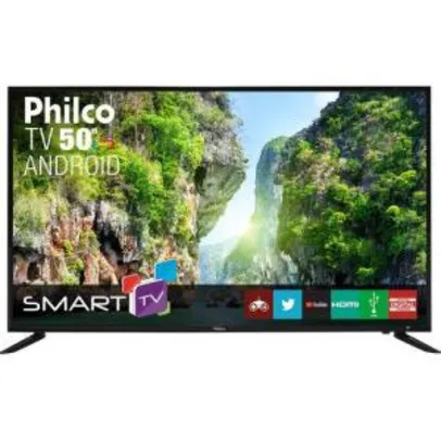 [Cartão Americanas] Smart TV LED 50" Philco PTV50D60SA FULL HD Conversor Digital Integrado 2 HDMI 2 USB Wi-Fi | R$1339
