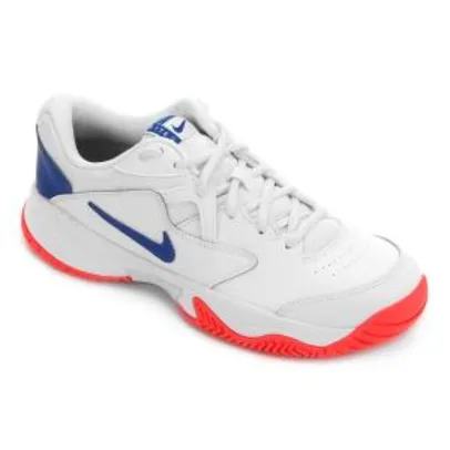 Tênis Nike Court Lite 2 Masculino - Branco e Azul Royal R$190