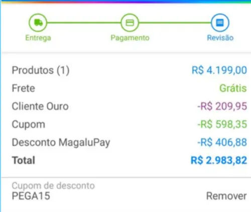 Imagem na descrição da promoção