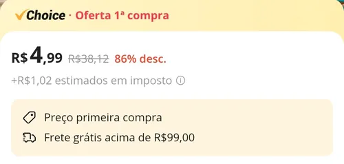 Imagem na descrição da promoção