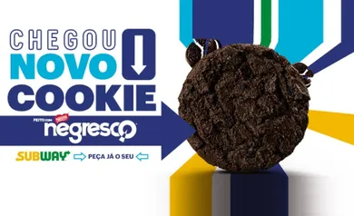 Garanta seu cookie Negresco grátis no Subway